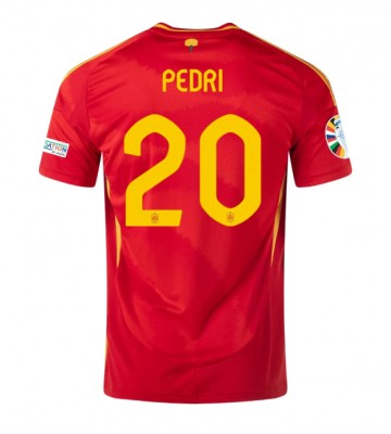 España Pedri Gonzalez #20 Primera Equipación Eurocopa 2024 Manga Corta